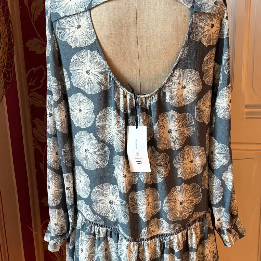 Impresionante vestido Mademoiselle R nuevo con etiqueta - Talla 42 - Estampado de flores – photo 2